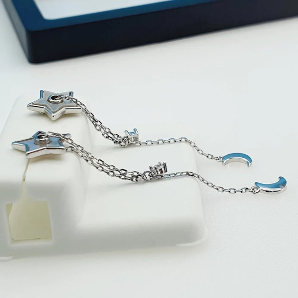 "925 Sterling Silver Cubic Zirconia Earrings, UU1P6A6114 - Picture 7 of 8